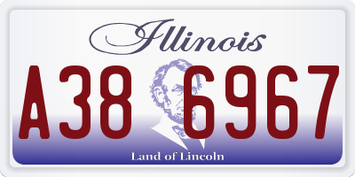 IL license plate A386967