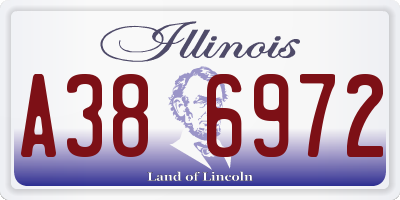 IL license plate A386972