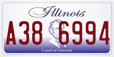 IL license plate A386994