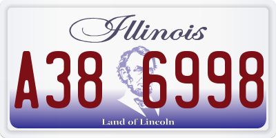 IL license plate A386998