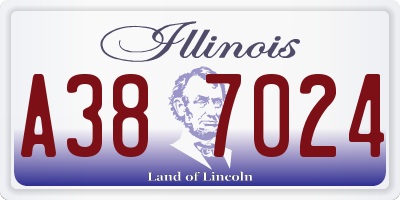IL license plate A387024