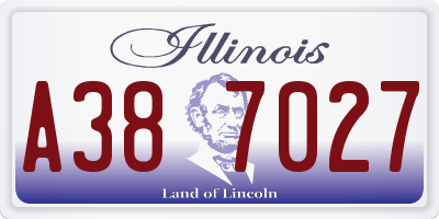 IL license plate A387027
