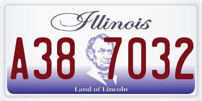IL license plate A387032
