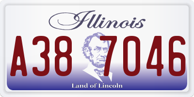 IL license plate A387046