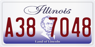 IL license plate A387048