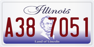 IL license plate A387051
