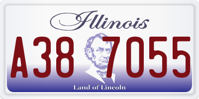 IL license plate A387055
