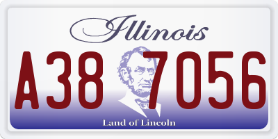 IL license plate A387056