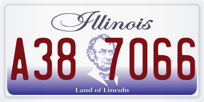 IL license plate A387066