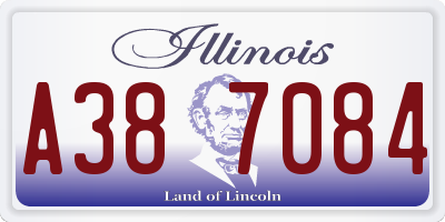 IL license plate A387084