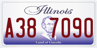 IL license plate A387090