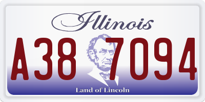 IL license plate A387094