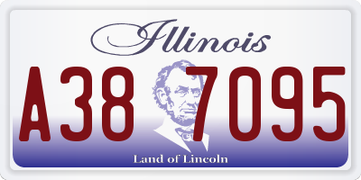 IL license plate A387095