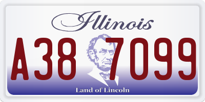 IL license plate A387099