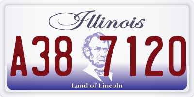 IL license plate A387120