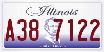 IL license plate A387122