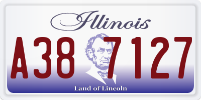 IL license plate A387127