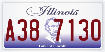IL license plate A387130