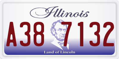 IL license plate A387132