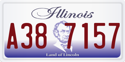 IL license plate A387157