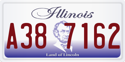 IL license plate A387162