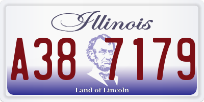 IL license plate A387179