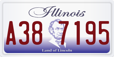 IL license plate A387195