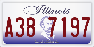 IL license plate A387197