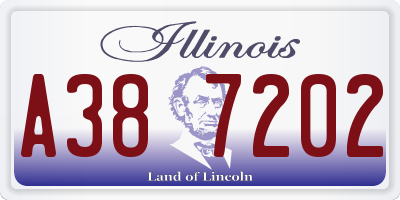 IL license plate A387202