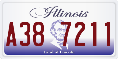 IL license plate A387211