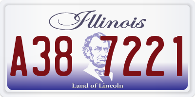 IL license plate A387221
