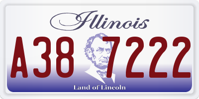 IL license plate A387222