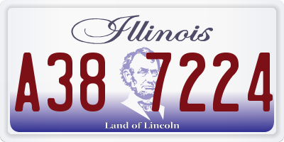 IL license plate A387224