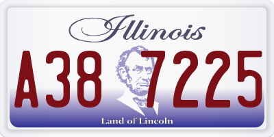IL license plate A387225