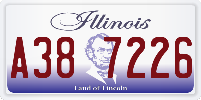 IL license plate A387226
