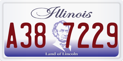 IL license plate A387229