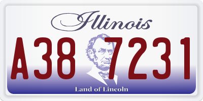 IL license plate A387231