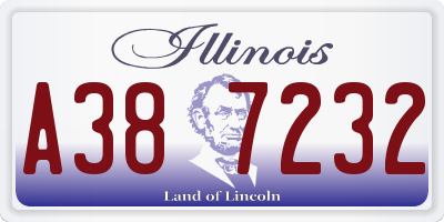 IL license plate A387232