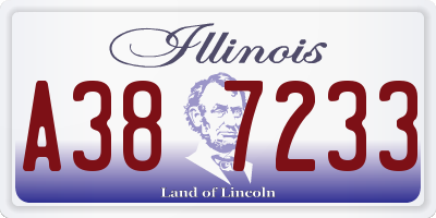 IL license plate A387233