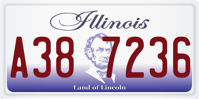 IL license plate A387236