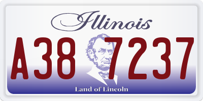 IL license plate A387237