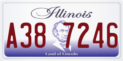 IL license plate A387246
