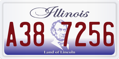 IL license plate A387256