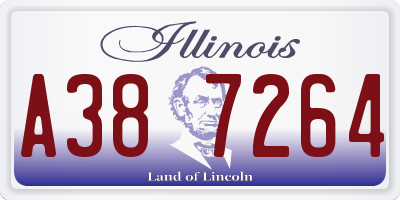 IL license plate A387264