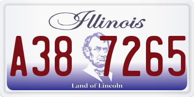 IL license plate A387265