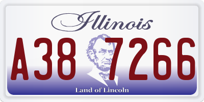 IL license plate A387266