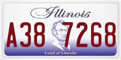 IL license plate A387268