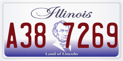 IL license plate A387269