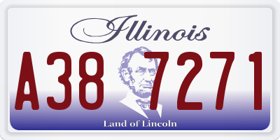 IL license plate A387271