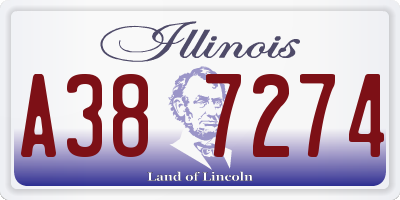 IL license plate A387274